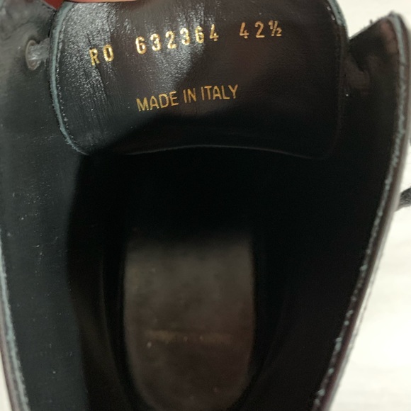 SAINT LAURENT size 42.5 black patent ARMY BOOTS - Picture 2 of 11